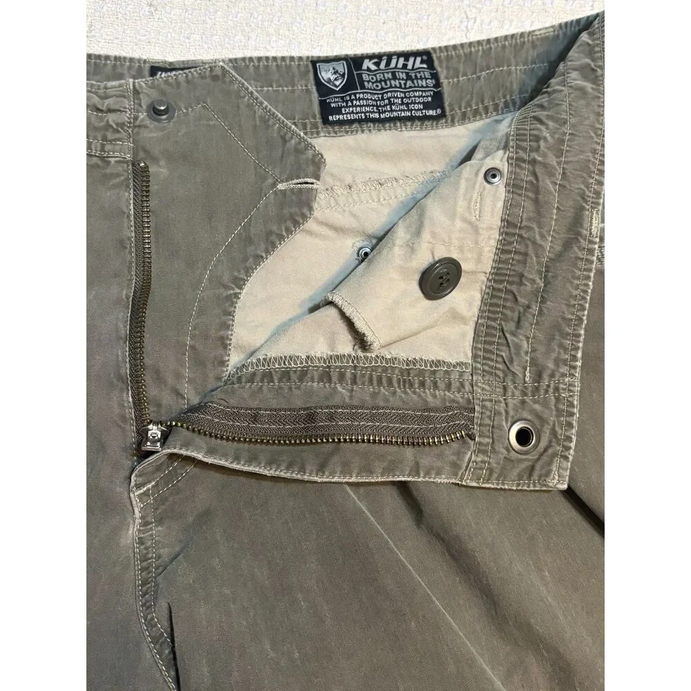 KUHL Revolvr Men’s 40x30 Olive Green Hiking Outdoor Pants Gorpcore